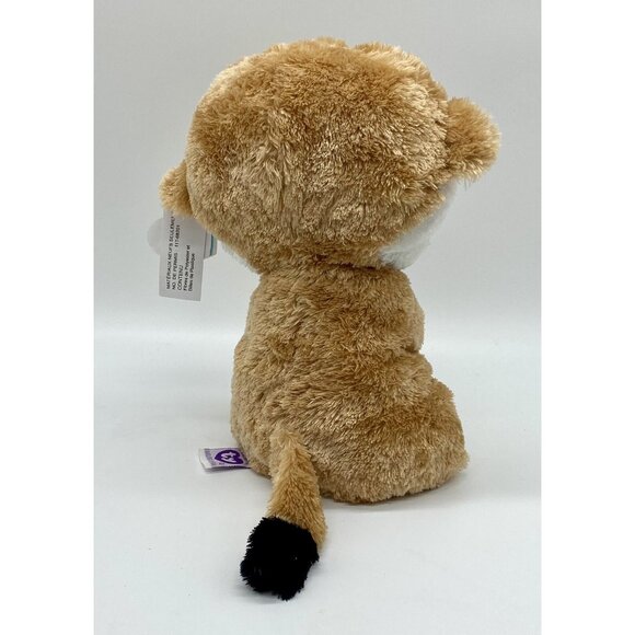 TY Beanie Boo Rebel Meerkat Stuffed Animal 9" Retired Plush w Purple Heart Tag - Picture 3 of 6